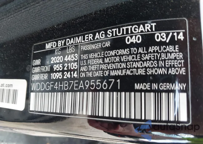 WDDGF4HB7EA955671: 42314853