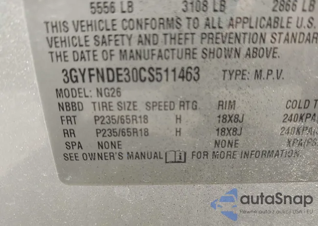 3GYFNDE30CS511463: 42314895