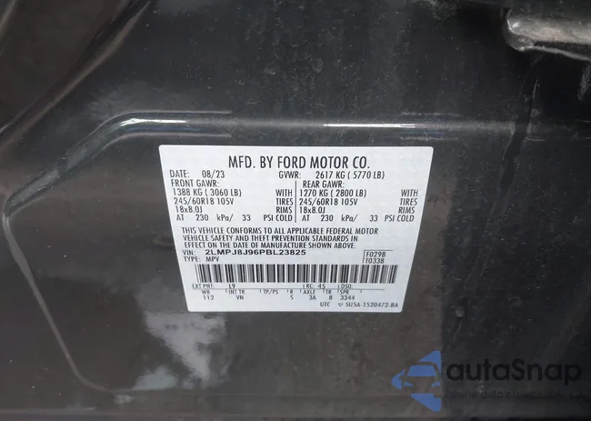 2LMPJ8J96PBL23825: 42315045