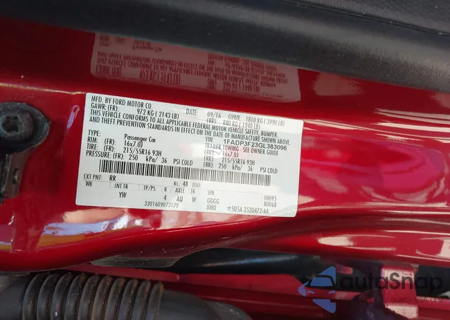 1FADP3F23GL383096: 42315053