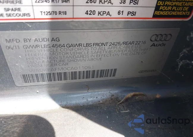 WAUKFAFM0CA011051: 42315135