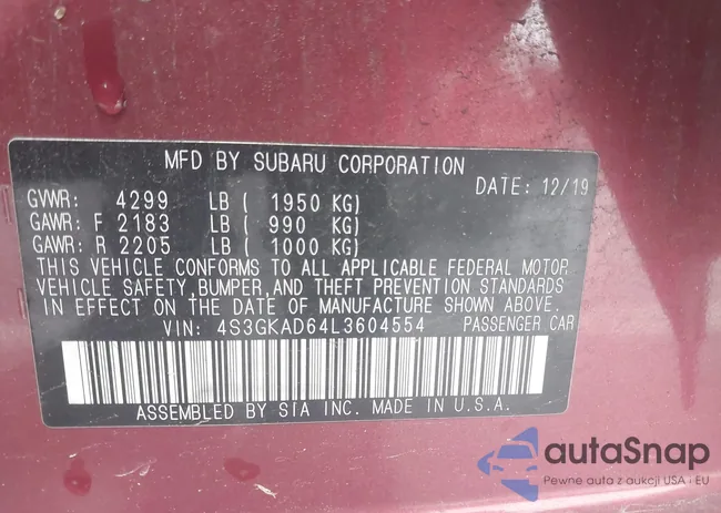 4S3GKAD64L3604554: 42315171