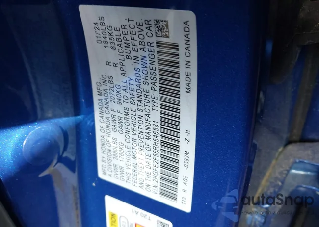 2HGFE2F56RH546581: 42316207