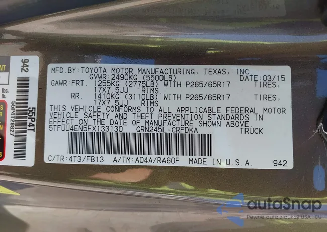 5TFUU4EN5FX133130: 42316238