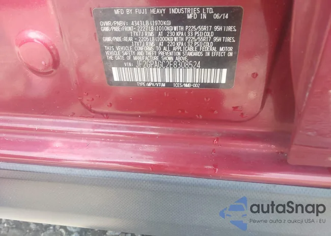 JF2GPAGC2E8308524: 42316268