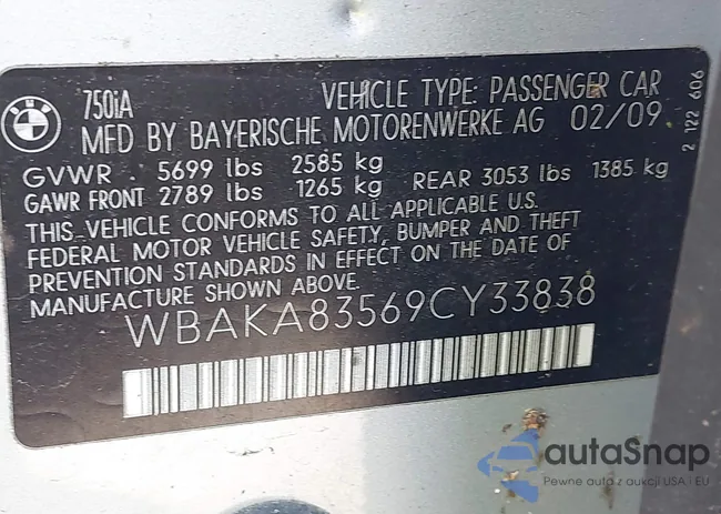 WBAKA83569CY33838: 42316312