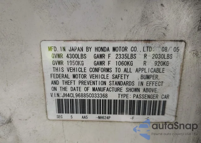 JH4CL96885C033368: 42316386