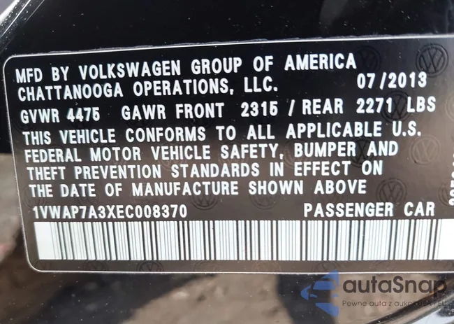 1VWAP7A3XEC008370: 42316448