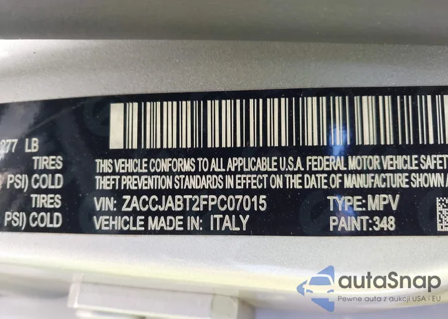 ZACCJABT2FPC07015: 42316490