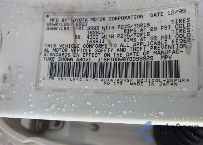 JT6HT00W8Y0096929: 42316574