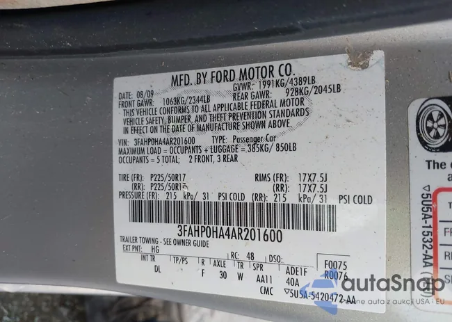 3FAHP0HA4AR201600: 42315971