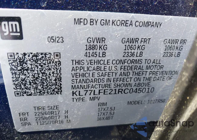 KL77LFE21RC045010: 42316109