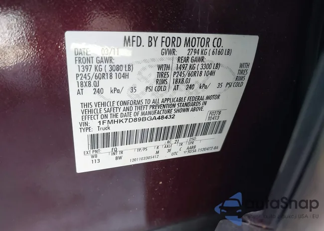 1FMHK7D89BGA48432: 42317254