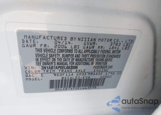 3N1AB7AP0EL663598: 42317409