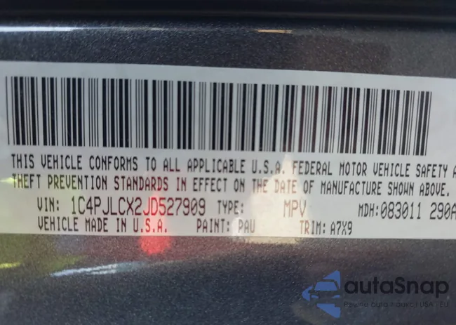 1C4PJLCX2JD527909: 42317476