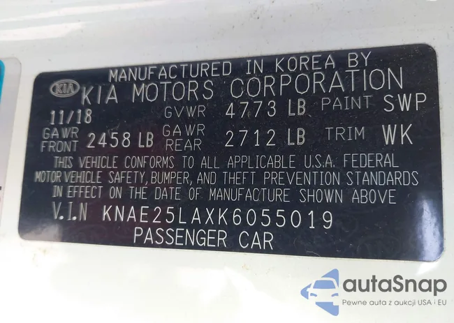 KNAE25LAXK6055019: 42317596