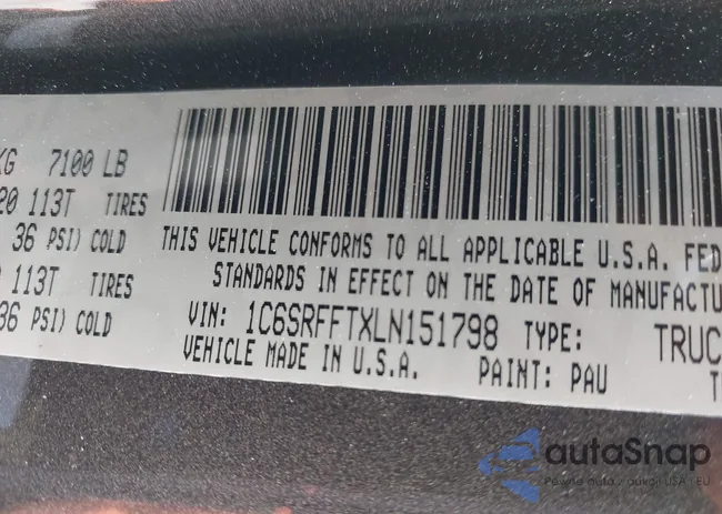 1C6SRFFTXLN151798: 42317690