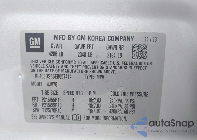 KL4CJDSB6EB607414: 42316799