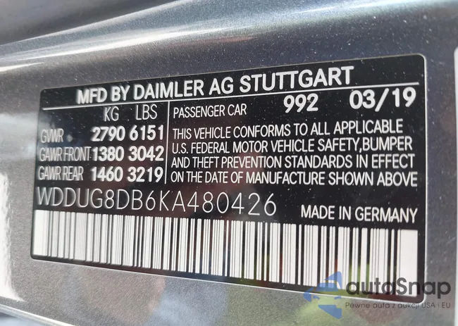 WDDUG8DB6KA480426: 42316956