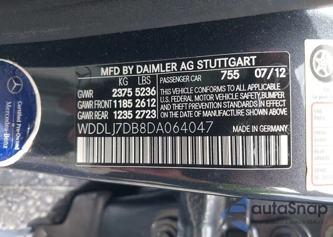 WDDLJ7DB8DA064047: 42317103