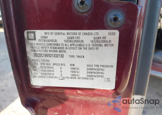 2GCEC19V821332132: 42317117