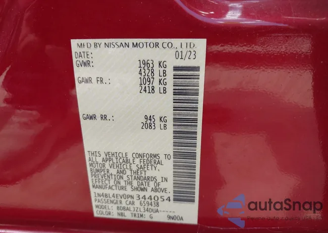 1N4BL4EV0PN344054: 42318208