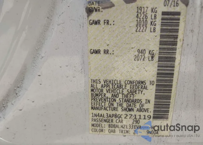 1N4AL3AP8GC271119: 42318240