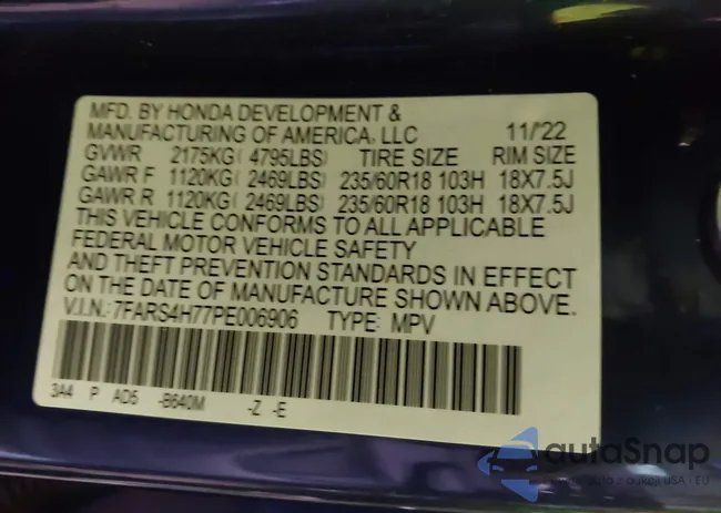 7FARS4H77PE006906: 42318269