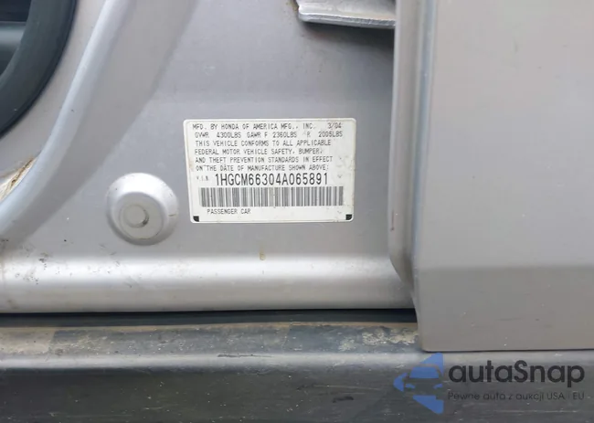 1HGCM66304A065891: 42318336