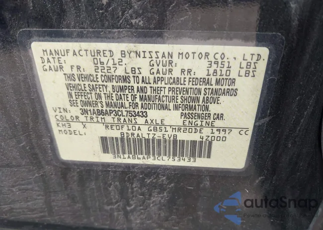 3N1AB6AP3CL753433: 42318380