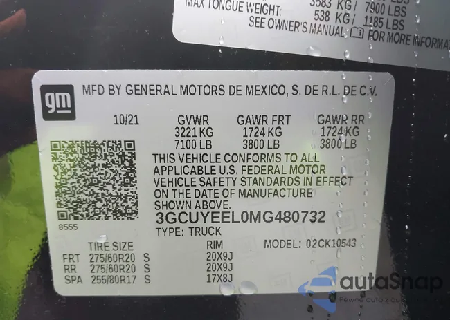 3GCUYEEL0MG480732: 42318420