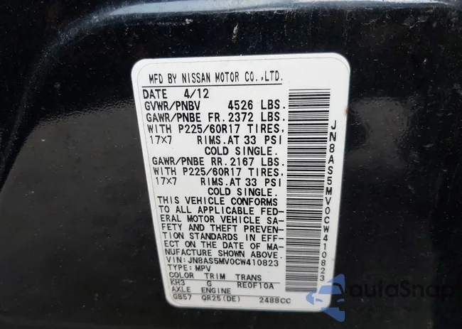 JN8AS5MV0CW410823: 42318432