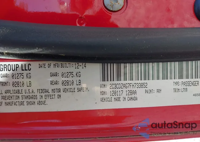 2C3CDZAG7FH733852: 42318433