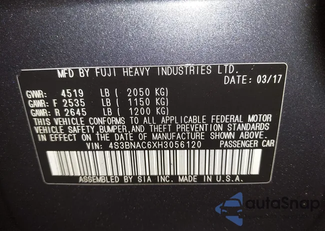 4S3BNAC6XH3056120: 42318495