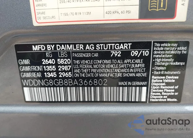 WDDNG8GB8BA366802: 42318526