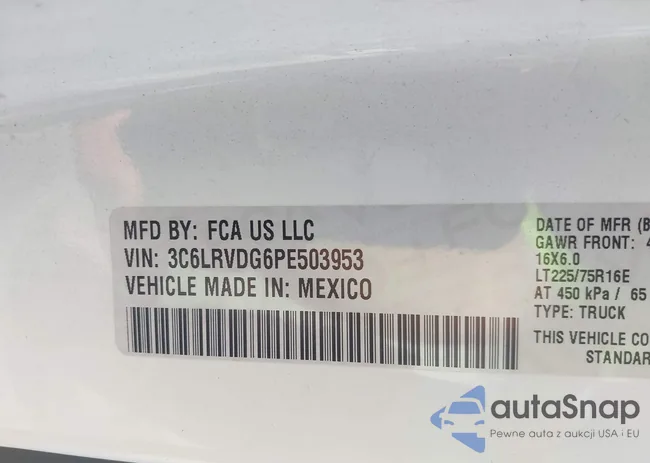 3C6LRVDG6PE503953: 42318568