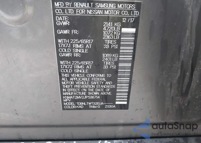 KNMAT2MV2JP536714: 42318028