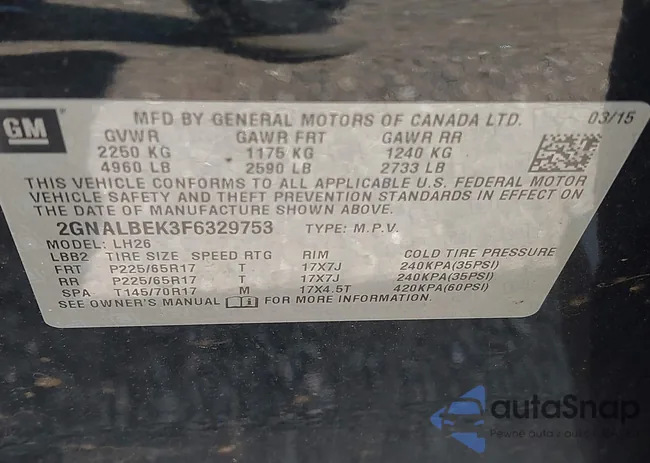 2GNALBEK3F6329753: 42318042