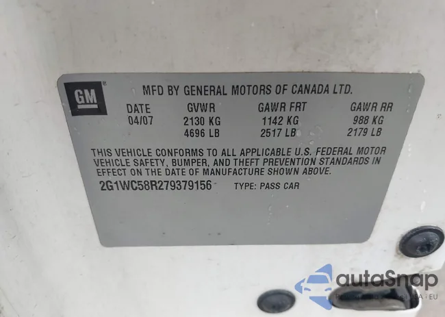 2G1WC58R279379156: 42318091