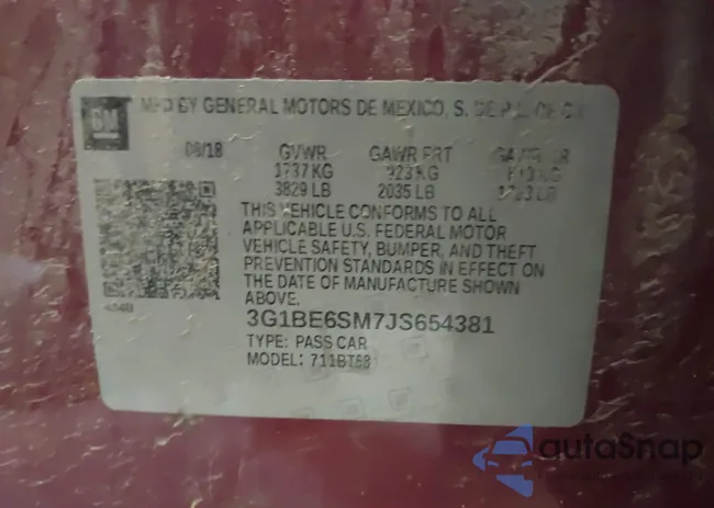 3G1BE6SM7JS654381: 42318149