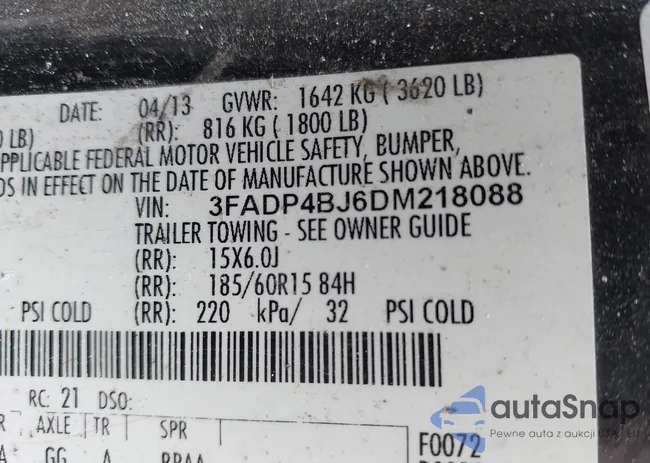 3FADP4BJ6DM218088: 42319209