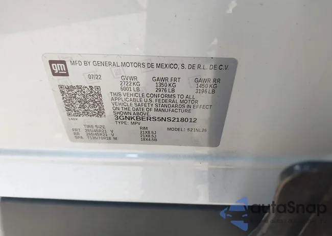 3GNKBERS5NS218012: 42319296