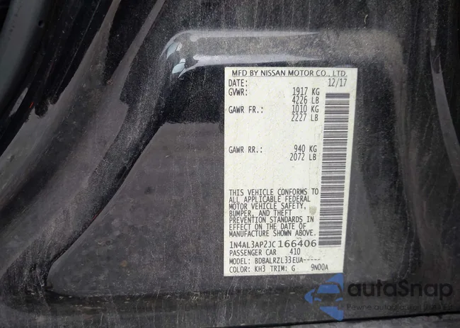 1N4AL3AP2JC166406: 42319460