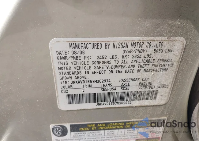 JNKAY01E57M302974: 42319596