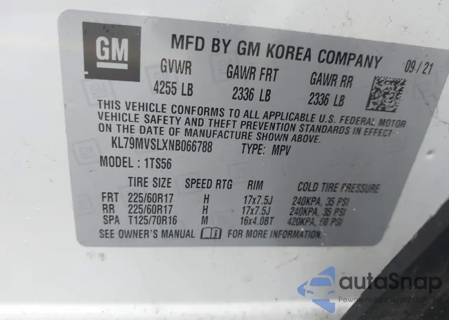 KL79MVSLXNB066788: 42319761