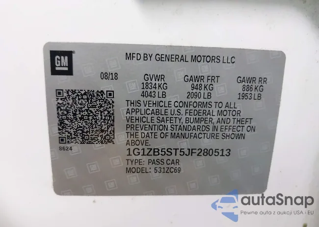 1G1ZB5ST5JF280513: 42319772