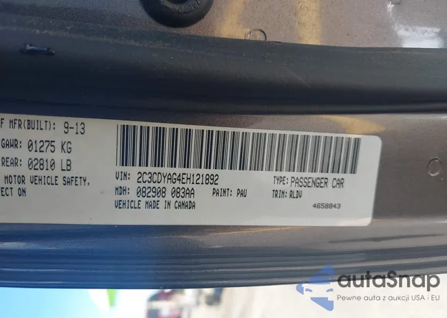 2C3CDYAG4EH121892: 42318916