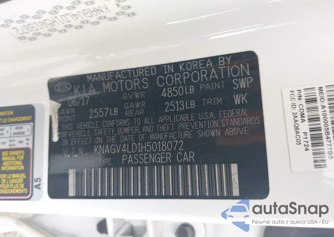 KNAGV4LD1H5018072: 42318932