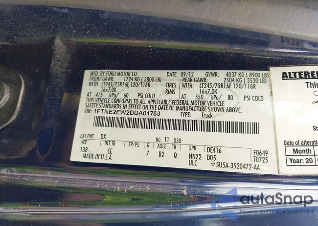 1FTNE2EW2DDA01763: 42319146