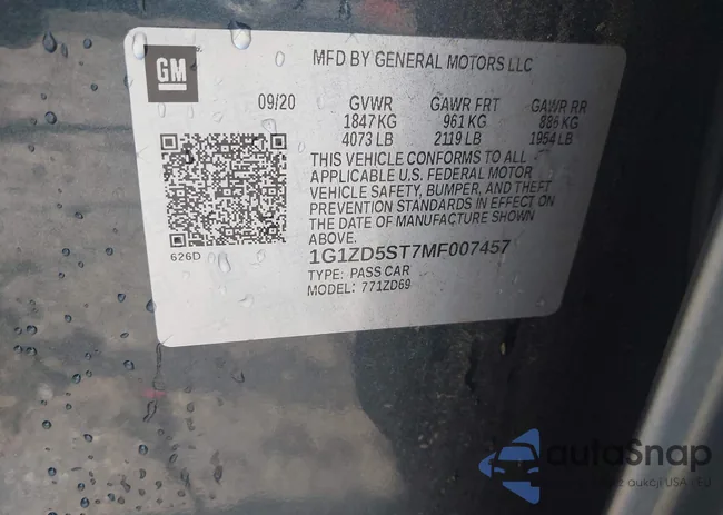 1G1ZD5ST7MF007457: 42319178